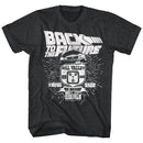 Back To The Future-Vintage Car-Black Heather Adult S/S T-Shirt - Black Heather