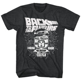 Back To The Future-Vintage Car-Black Heather Adult S/S T-Shirt - Black Heather