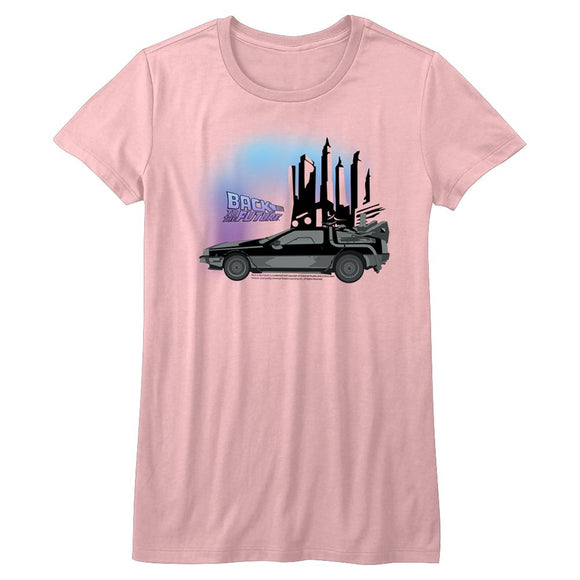 Back To The Future-Nyooooom-White Adult S/S T-Shirt - White