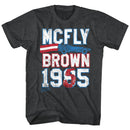 Back To The Future-Marty For Prez-Black Heather Adult S/S T-Shirt - Black Heather