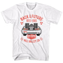 Back To The Future-Vintage Dmc Back-White Adult S/S T-Shirt - White