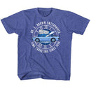 Back To The Future-Dr E Brown Enterprises-Royal Heather Youth S/S T-Shirt-Xs (5-6) - Royal Heather