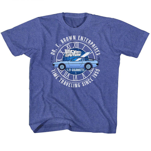 Back To The Future-Dr E Brown Enterprises-Royal Heather Toddler S/S T-Shirt-2T - Royal Heather