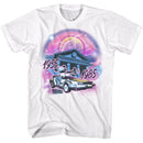 Back To The Future-Airbrush-White Adult S/S T-Shirt - White