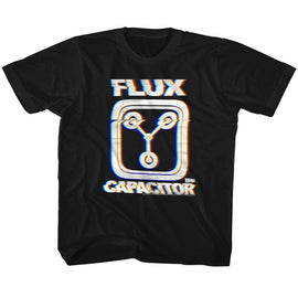 Back To The Future-Flux-Black Toddler S/S T-Shirt-2T - Black