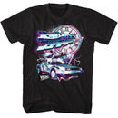 Back To The Future-Bttf-Black Adult S/S T-Shirt - Black