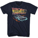Back To The Future-Future-Navy Adult S/S T-Shirt - Navy