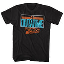 Back To The Future-Neon-Black Adult S/S T-Shirt - Black