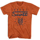 Back To The Future-Scott 88-Antique Orange Heather Adult S/S T-Shirt - Antique Orange Heather