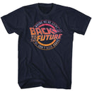 Back To The Future-Logo&Quote-Navy Adult S/S T-Shirt - Navy