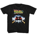 Back To The Future-Tail Lights-Black Toddler S/S T-Shirt-3T - Black