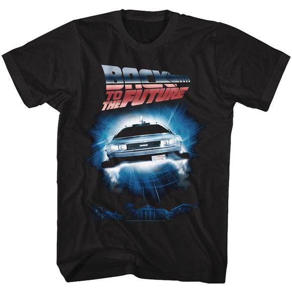 Back To The Future-Backtothefuture-Black Adult S/S T-Shirt - Black