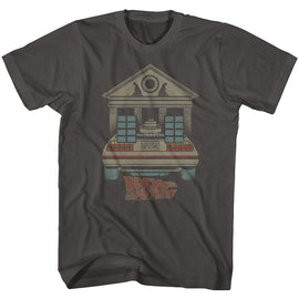 Back To The Future-Faded-Smoke Adult S/S T-Shirt - Smoke