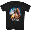 Back To The Future-Btf3333Cowboyhats-Black Adult S/S T-Shirt - Black