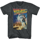 Back To The Future-Poster With A Gig Logo-Black Heather Adult S/S T-Shirt - Black Heather