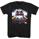 Back To The Future-Powered By Flux-Black Adult S/S T-Shirt - Black