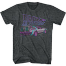 Back To The Future-High Lights-Black Heather Adult S/S T-Shirt - Black Heather