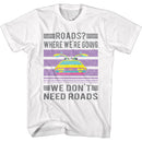Back To The Future-Retro-White Adult S/S T-Shirt - White