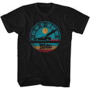 Back To The Future-Back To The Future Circular Time-Black Adult S/S T-Shirt - Black