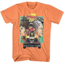 Back To The Future-Bttf Poster-Cantaloupe Adult S/S T-Shirt - Cantaloupe