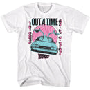 Back To The Future-Bttf Outatime Pastel-White Adult S/S T-Shirt - White