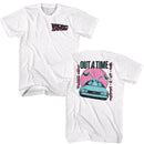 Back To The Future-Bttf Outatime Pastel Front And Back-White Adult S/S T-Shirt ***F&B***-S - White