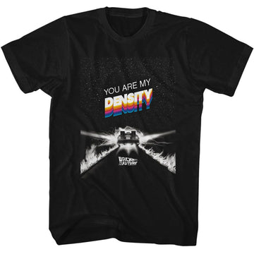 Back To The Future-Bttf You Are My Density-Black Adult S/S T-Shirt - Black