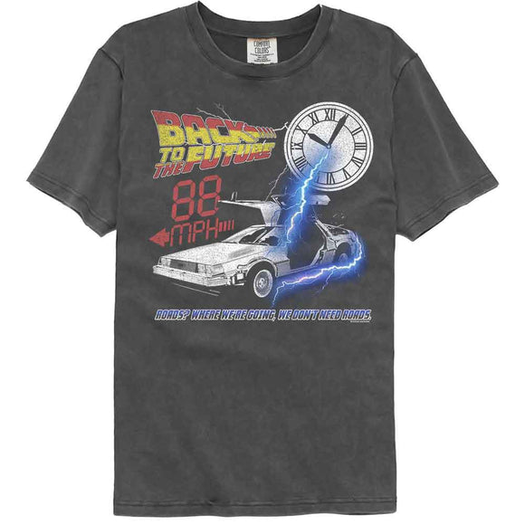 Back To The Future-Bttf Where Were Going-Pepper Comfort Color Adult S/S T-Shirt - Pepper