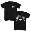 Back To The Future-Bttf Delorian Back F B-Black Adult S/S T-Shirt ***F&B***-S - Black