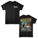 Back To The Future-Bttf Outatime Racing F B-Black Adult S/S T-Shirt ***F&B***-S - Black