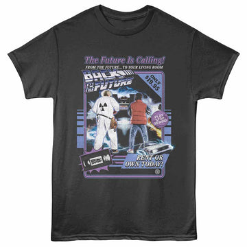 Back to the Future Video Cassette Smoke Adult T-Shirt