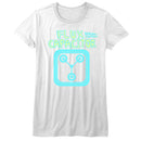 Back To The Future-Fun Flux-White Ladies S/S T-Shirt - White
