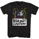 Back To The Future-In Space-Black Adult S/S T-Shirt - Black
