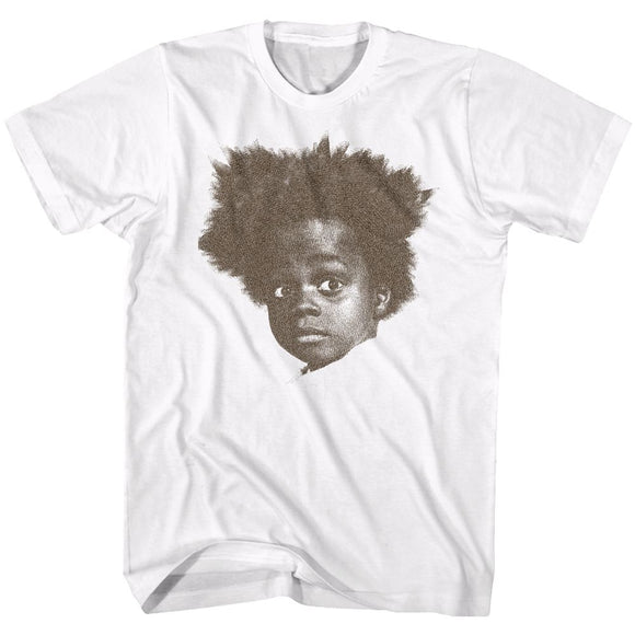 Buckwheat-Big Head-White Adult S/S T-Shirt - White