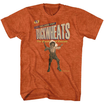 Buckwheat-Buckwheats-Antique Orange Heather Adult S/S T-Shirt - Antique Orange Heather
