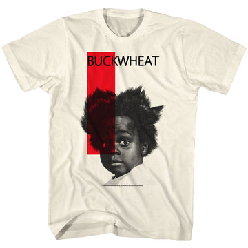Buckwheat-Red Stripe Buc T-Natural Adult S/S T-Shirt - Natural