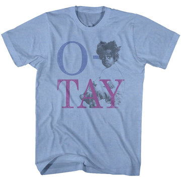 Buckwheat-Mo Otay-Light Blue Heather Adult S/S T-Shirt - Light Blue Heather