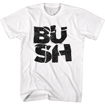 Bush-Logo-White Adult S/S T-Shirt - White