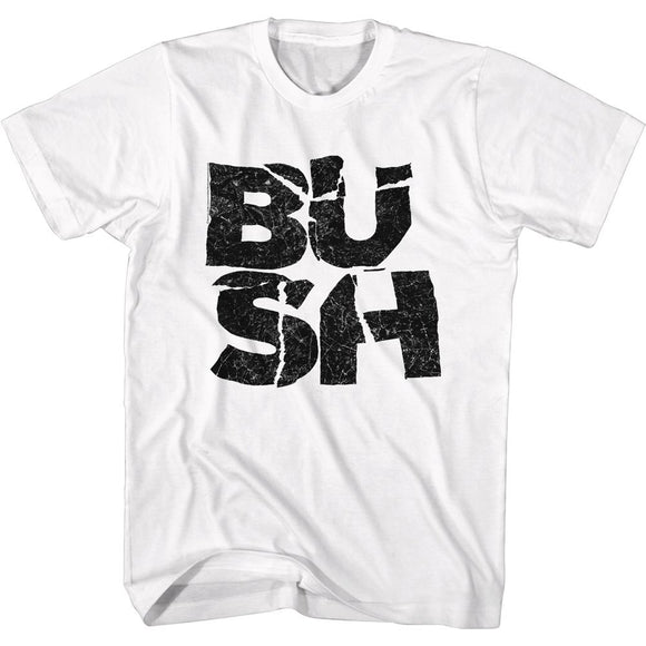 Bush-Logo-White Adult S/S T-Shirt - White