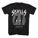Beavis And Butthead-Skulls Are Cool-Black Adult S/S T-Shirt - Black