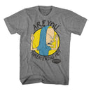 Beavis And Butthead-Are You Threatening Me-Graphite Heather Adult S/S T-Shirt - Graphite Heather