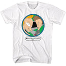 Beavis And Butthead-Peep Hole-White Adult S/S T-Shirt - White