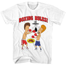 Beavis And Butthead-Beavis And Butthead Boxing Rules-White Adult S/S T-Shirt - White