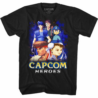 Capcom Heroes1 Adult T-Shirts