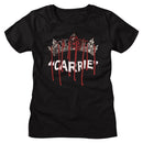 Carrie-Qween Carrie-Black Ladies S/S T-Shirt - Black