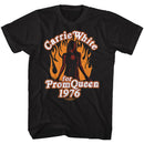 Carrie-Prom Queen 1976-Black Adult S/S T-Shirt - Black