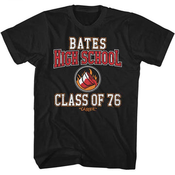 Carrie-Carrie Class Of 76-Black Adult S/S T-Shirt - Black
