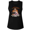 Carrie-Carrie Deadly Prom-Black Ladies Muscle Tank-S - Black