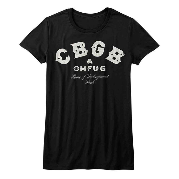 Cbgb-Logo-Black Ladies S/S T-Shirt - Black