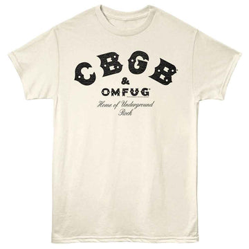 Cbgb-Cbgb Black-Natural Adult S/S T-Shirt - Natural